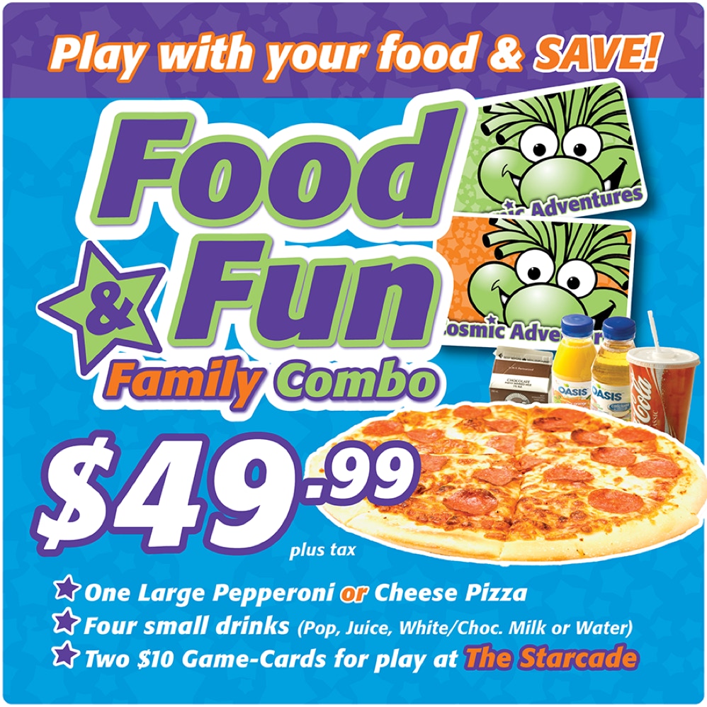Cosmic Adventures Food and Fun Family Combo