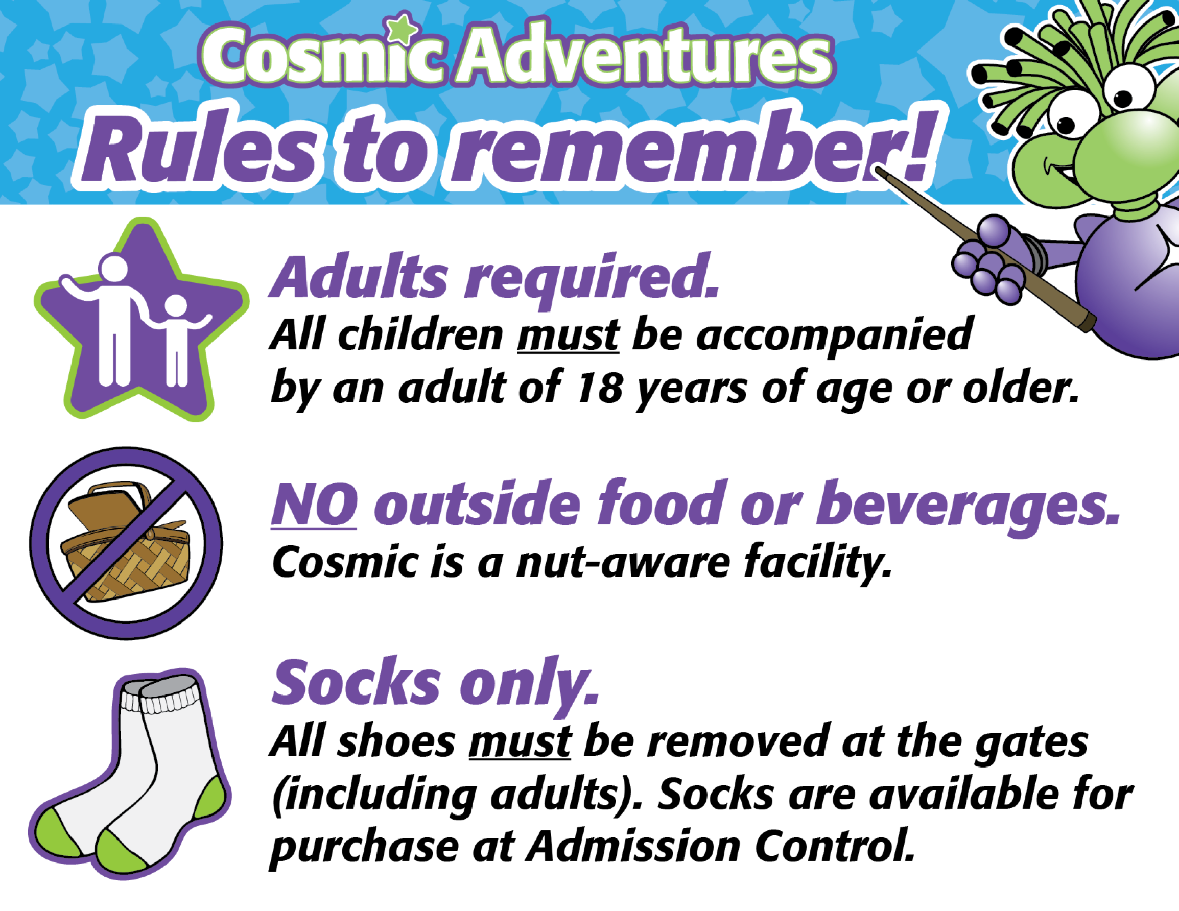 Cosmic Adventures Rules to Remember