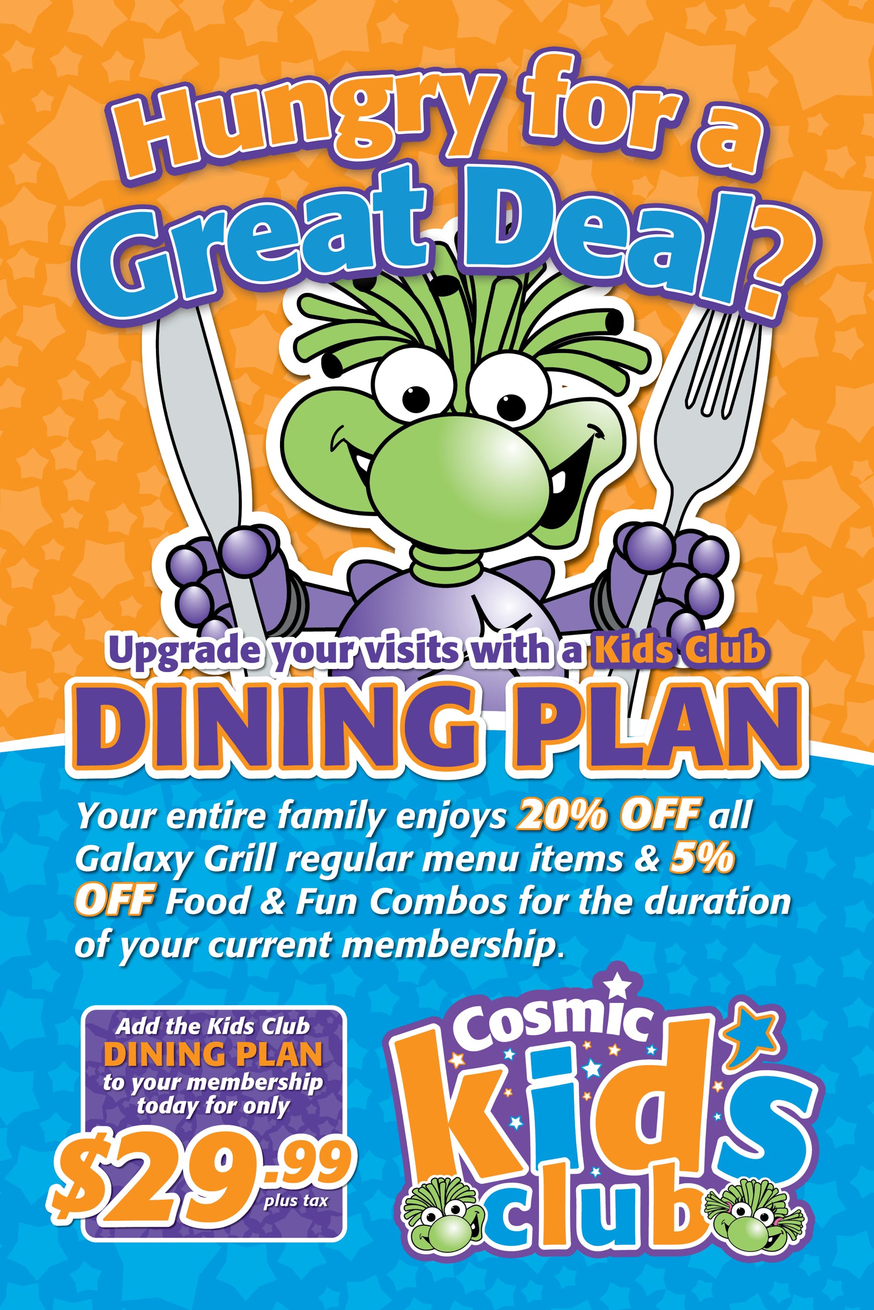 Cosmic Dining Plan
